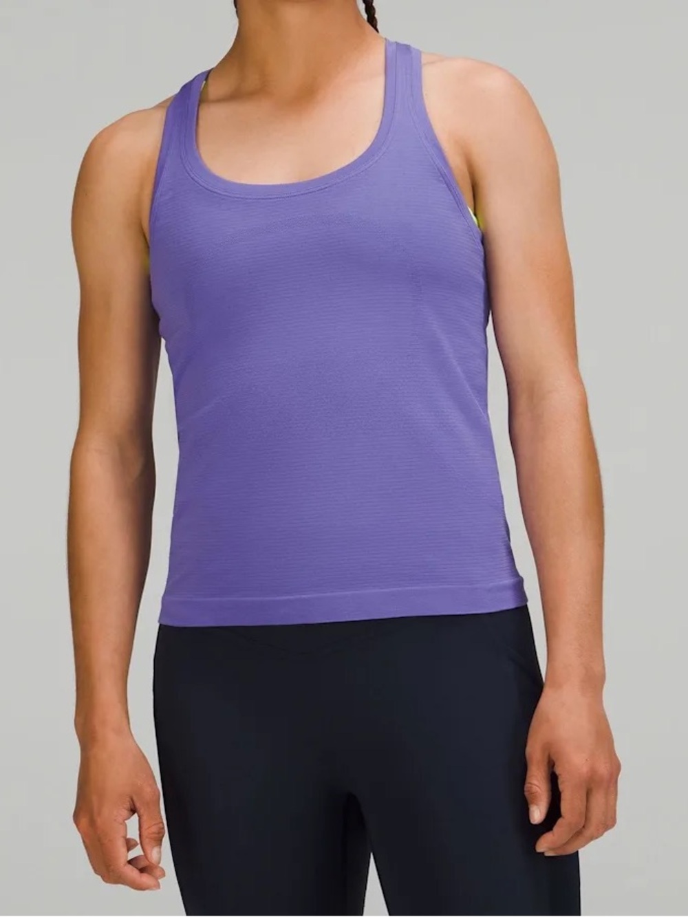 Swiftly Tech Racerback Tank Top 2.0 Race Length-Charged Indigo